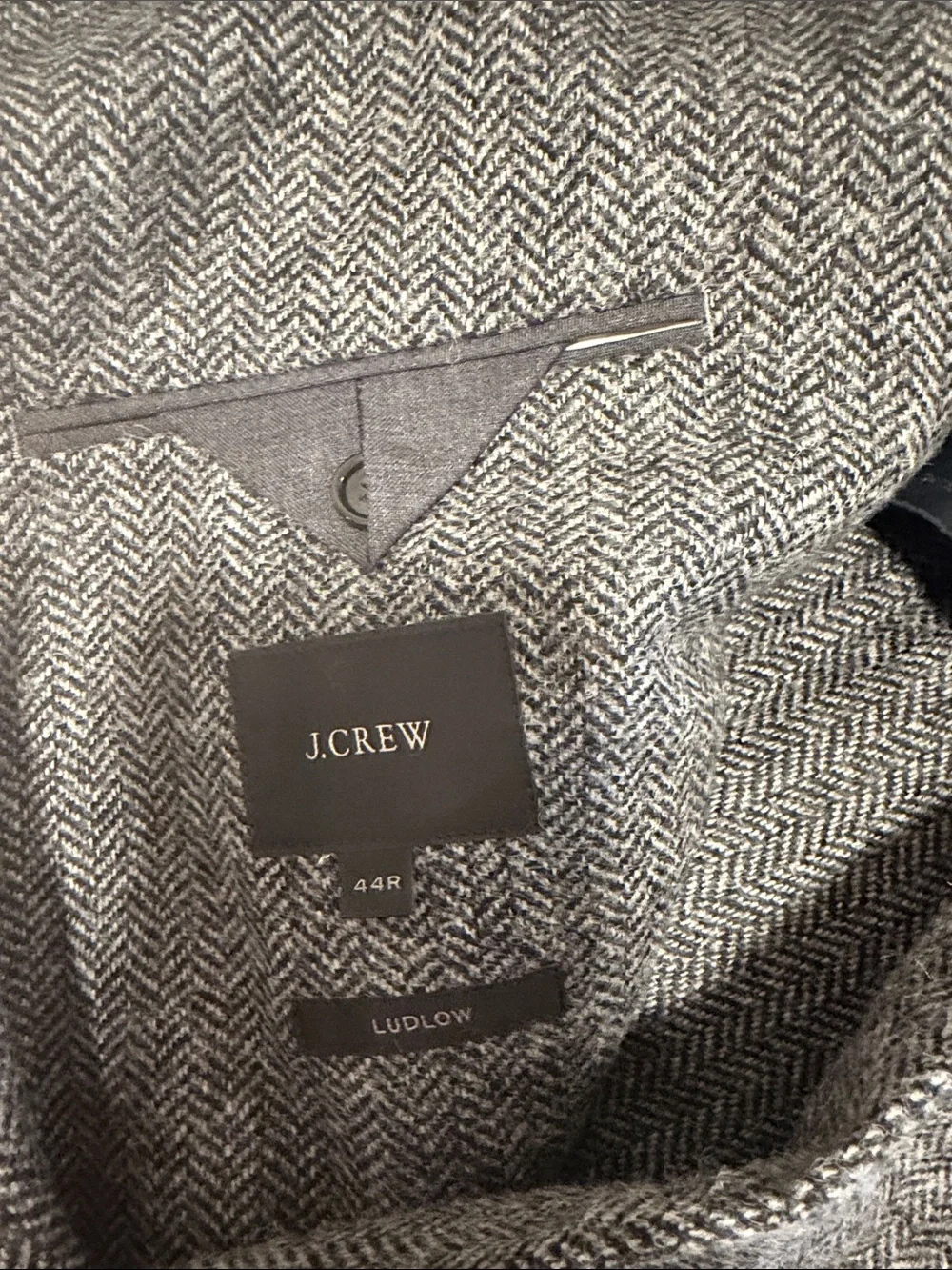 J. Crew Gray Herringbone Sport Coat